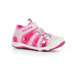 D.D.Step G065-41329D tmavě růžové barefoot sandály 22 EUR