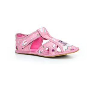 EF Barefoot papuče Ef Pink Unicorn otvorené 30 EUR