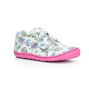 Lurchi Noah Leather White/Pink barefoot boty 23 EUR