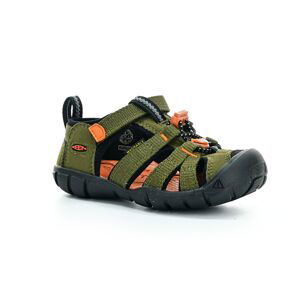 Keen Seacamp Dark Olive/Gold Flame (CNX) barefoot sandále 26 EUR