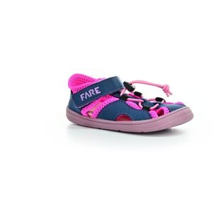 Fare WIDE 7061451 modro-ružové barefoot sandále 24 EUR