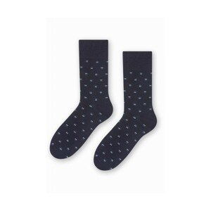 Steven 056 193 vzor tmavě modré Pánské ponožky