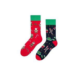 More Santas Team 079A-026 červené Dámské ponožky
