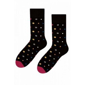 More Elegant 051 140 puntíky černé Ponožky