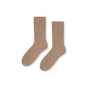 Steven 056 208 vzor béžové Pánské ponožky