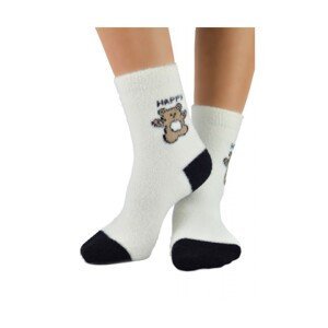 Noviti SB 057 W 01 medvídek bílé Dámské ponožky