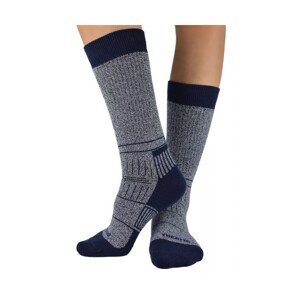 Noviti vlněné SW 005 M 03 tmavě modrý melanž Pánské ponožky