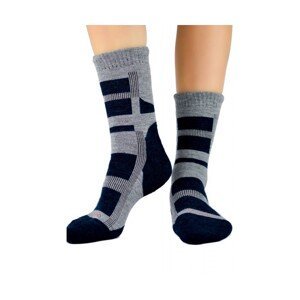 Noviti vlněné SW 003 M 01 šedé Pánské ponožky