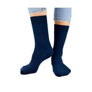 Noviti SB 041 M 02 proužky melanžově tmavě modré Pánské ponožky