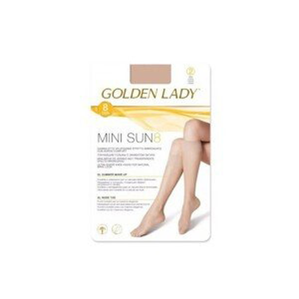 Golden Lady Mini Sun 8 den A'2 2-pack podkolenky