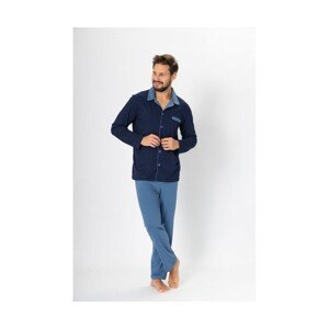 M-Max Norbert 670 tmavě modré-Jeans Pánské pyžamo