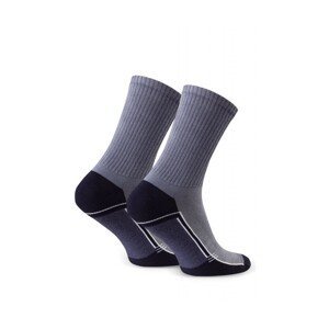Steven froté 047 121 šedé Pánské ponožky