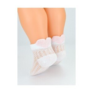 Noviti SB071 Ažurové 3D Srdce 0-12 měsíce Dívčí ponožky