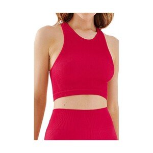 Gabriella Seamless halter rib 1203 raspberry Sportovní top