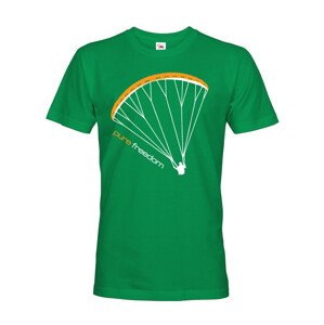 Tričko s paragliding motivem Pure freedom - doprava jen 2,23 Euro