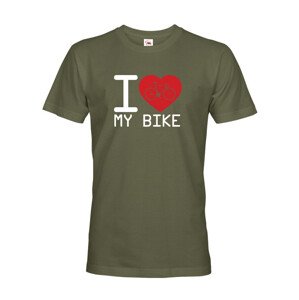 Pánské tričko pro cyklisty I love my bike - ideální dárek