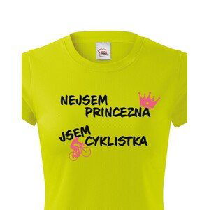 Dámske tričko nie som princezná, som cyklistka ako skvelý darček
