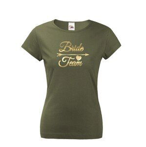 Dámske tričko pre tím nevesty Bride Team- ideálne rozlúčkové tričká