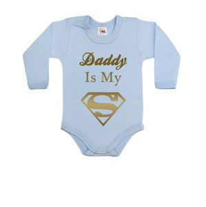 Detské body s potlačou Daddy is my Superhero