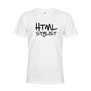 Pánske tričko HTML stylist - tričko pre HTML kóderov