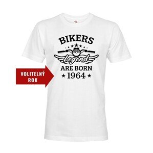 Pánske tričko pre motorkárov k narodeninám Bikers Legend Are Born