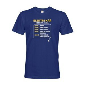Pánske tričko pre elektrikára - Hodinová sadzba