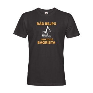 Pánske tričko s potlačou pre bagristu - ideálny darček