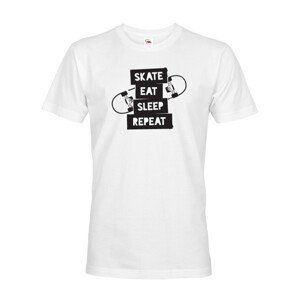 Pánské tričko Skate-eat-sleep-repeat - ideálny darček