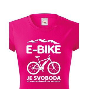 Originálne dámske cyklo tričko E-bike