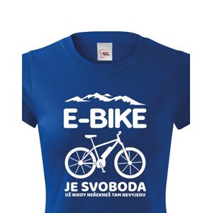 Originálne dámske cyklo tričko E-bike