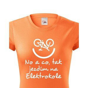Originálne dámske tričko Elektrobicykel