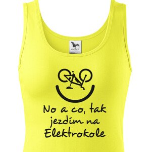 Originálne dámske tričko Elektrobicykel