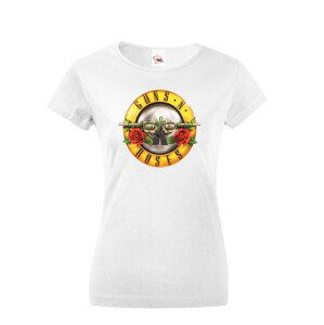 Dámské tričko Guns N’ Roses - tričko pre fanúšikov hudobnej skupiny Guns N’ Roses