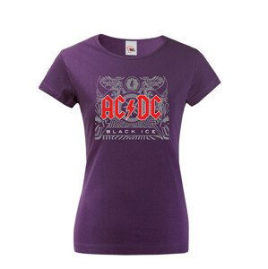 Dámské tričko s potlačou AC DC - parádne tričko s potlačou metalovej skupiny AC DC