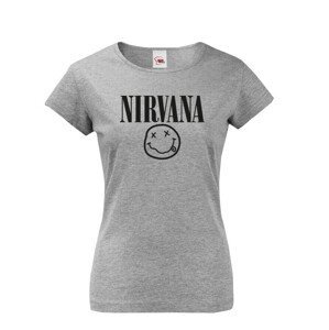 Dámské tričko s potlačou hudobnej skupiny Nirvana - tričko pre fanúšikov Nirvana
