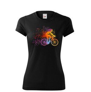 Dámské cyklistické tričko s potlačou cyklistky - tričko pre cyklistky