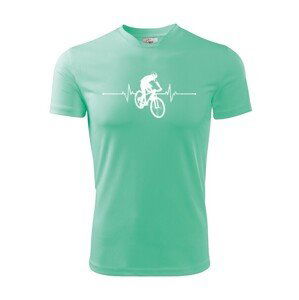 Pánské tričko s tepom cyklistu - pre nadšencov MTB