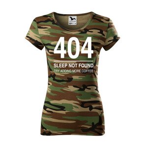 Dámske  tričko pre programátorov 404 sleep not found