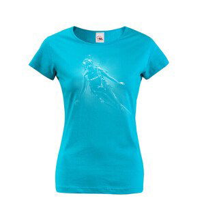 Originálné dámské tričko s potlačou potápača - tričko pre potápačov