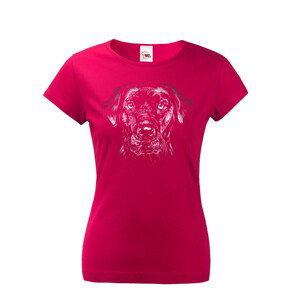 Dámské tričko s potlačou labradora - pre milovníkov psov