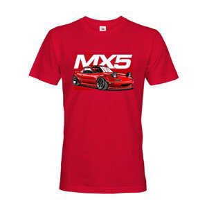 Pánské tričko s potlačou  Mazda MX5 - tričko pre milovníkov aut