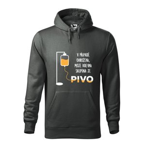 Mikina s pivním motivem Krevní skupina je pivo - ideální dárek