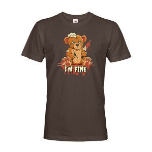 Vtipné pánské tričko s potlačou I am fine - vtipné dámské tričko