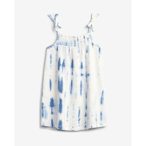 GAP Tie-Dye Smocked Šaty detské Modrá Biela