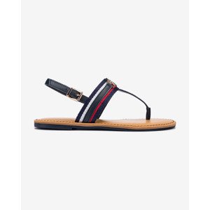 Tommy Hilfiger Shimmery Ribbon Flat Sandále Modrá