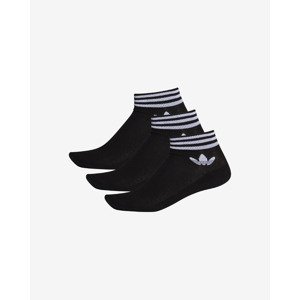 adidas Originals Trefoil Ankle Ponožky 3 páry Čierna