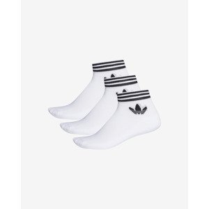 adidas Originals Trefoil Ankle Ponožky 3 páry Biela