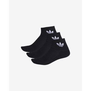 adidas Originals Mid-Cut Crew Ponožky 3 páry Čierna