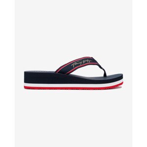 Tommy Hilfiger Tommy Mid Wedge Beach Žabky Modrá