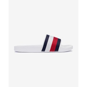 Tommy Hilfiger Shimmery Ribbon Pool Šľapky Biela